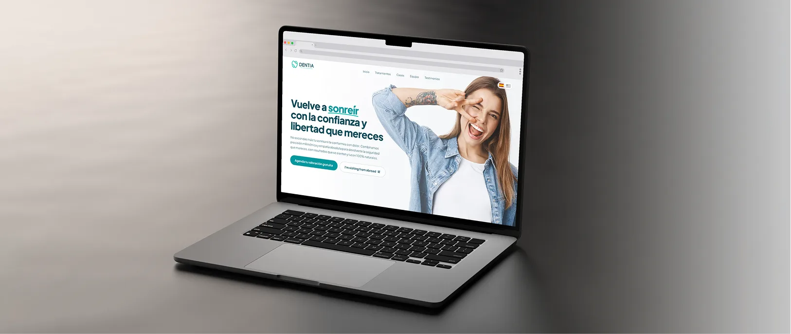 Portada de proyecto de diseño web Dentia