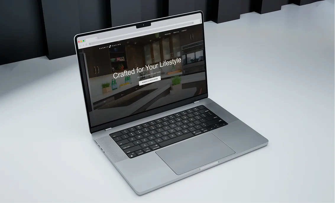 Portada de proyecto de diseño web Summit
