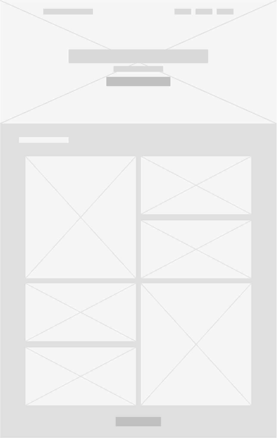 Wireframe de la nueva arquitectura de información de Summit Design Group