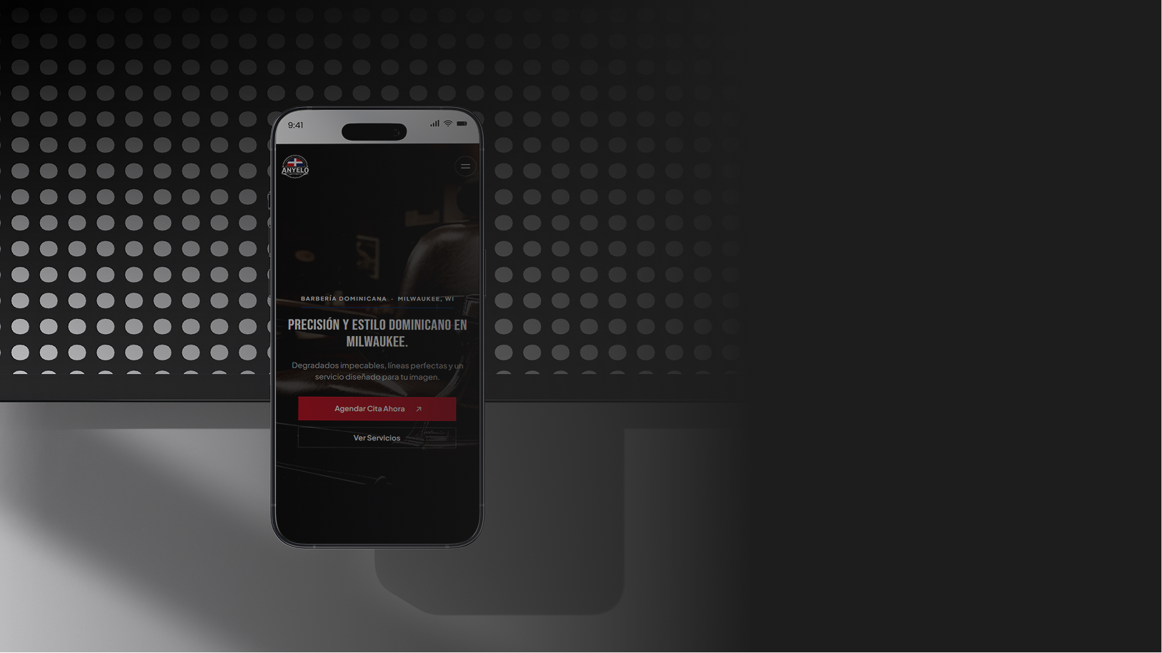 Anyelo RD Barbershop — presentación del proyecto de diseño web